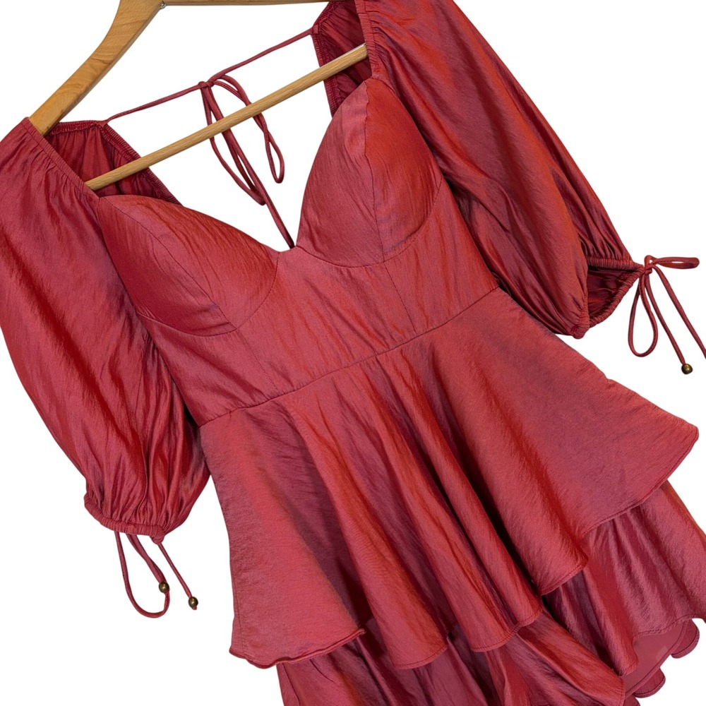 Lantern Sleeve Babydoll Corset Romper 2 Renaissance Festival Whimsi Witchy Vamp